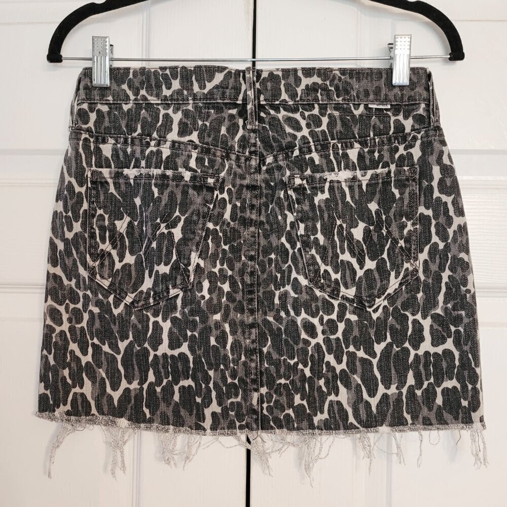 MOTHER Black and White Animal Print Skirt - Picture 7 of 14